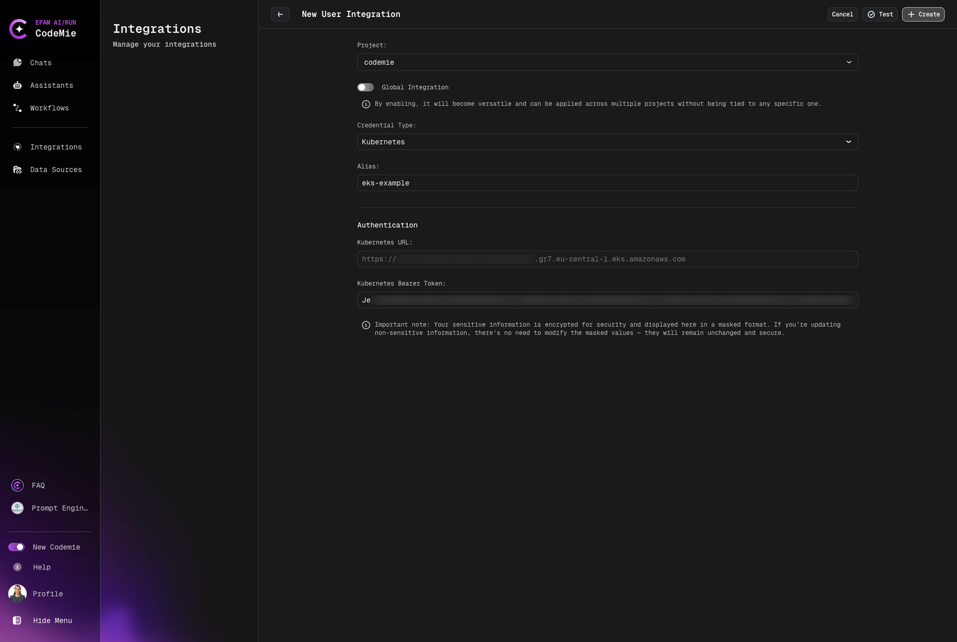 Kubernetes integration