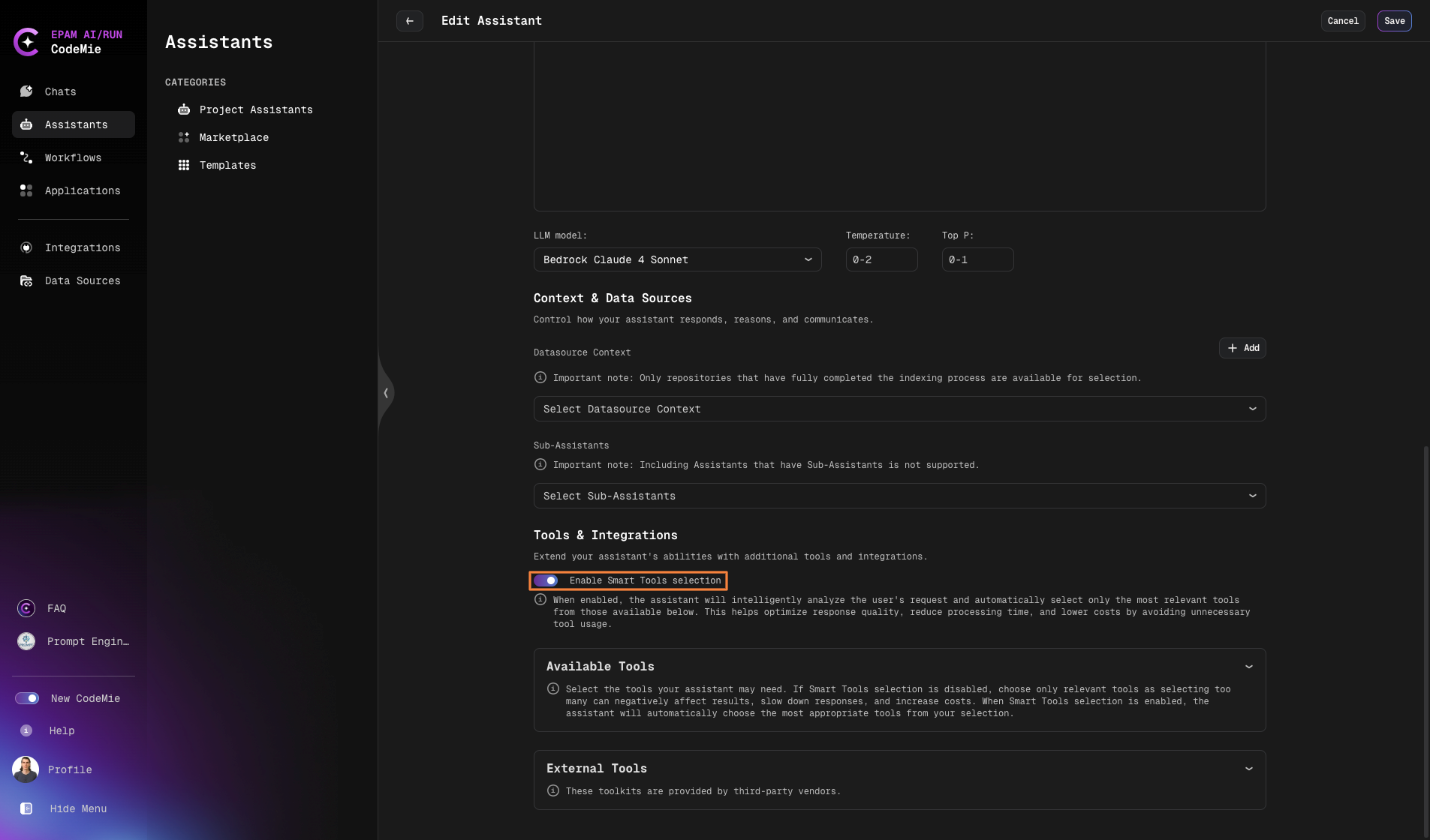 Smart Tool Selection